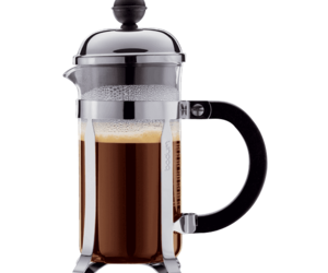 Kaffeebereiter, frenchpress von Bodum, für 3 Tassen, hitzebeständiges Glas, Metall, Kunststoff