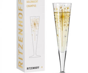 Champagnerglas Ritzenhoff, Kostbare Gold- und Platinanteile im Dekor runden den Glamourfaktor ab und geben dem Glas seinen besonderen Look. Handwäsche! 