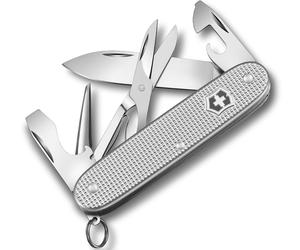 Taschenmesser mit 9 Funktionen und hochwertigen Alox-Schalen, hergestellt in der Schweiz, Das perfekte Werkzeug für präzises Schneiden, 9cm
