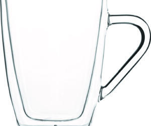 Teetasse Tazza, hitzebeständiges Glas, mikrowellen- und spülmaschinengeeignet, 32cl, made in Italy